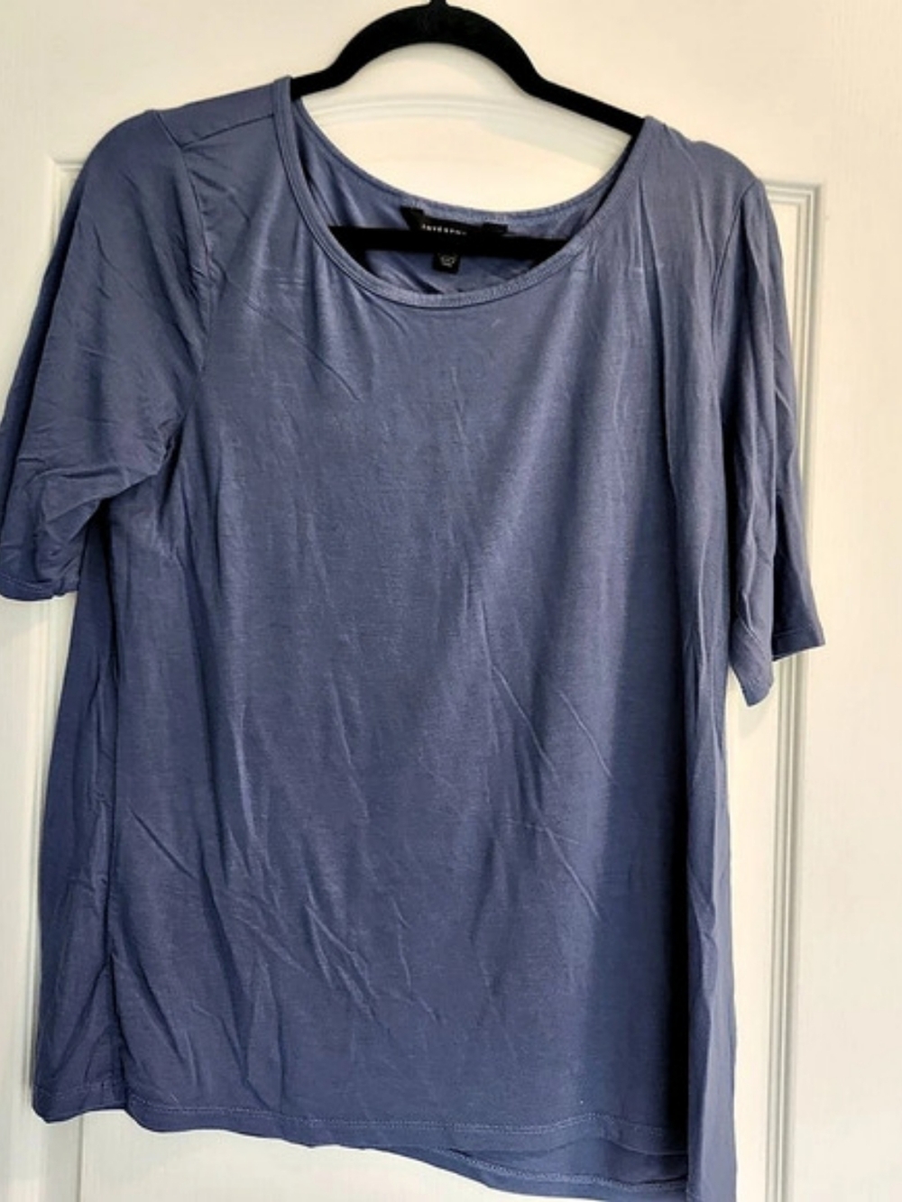 Investments Short Sleeve Top in Blue Size Large EUC